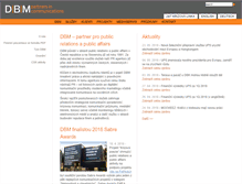 Tablet Screenshot of dbm.cz