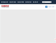 Tablet Screenshot of dbm.com.vn